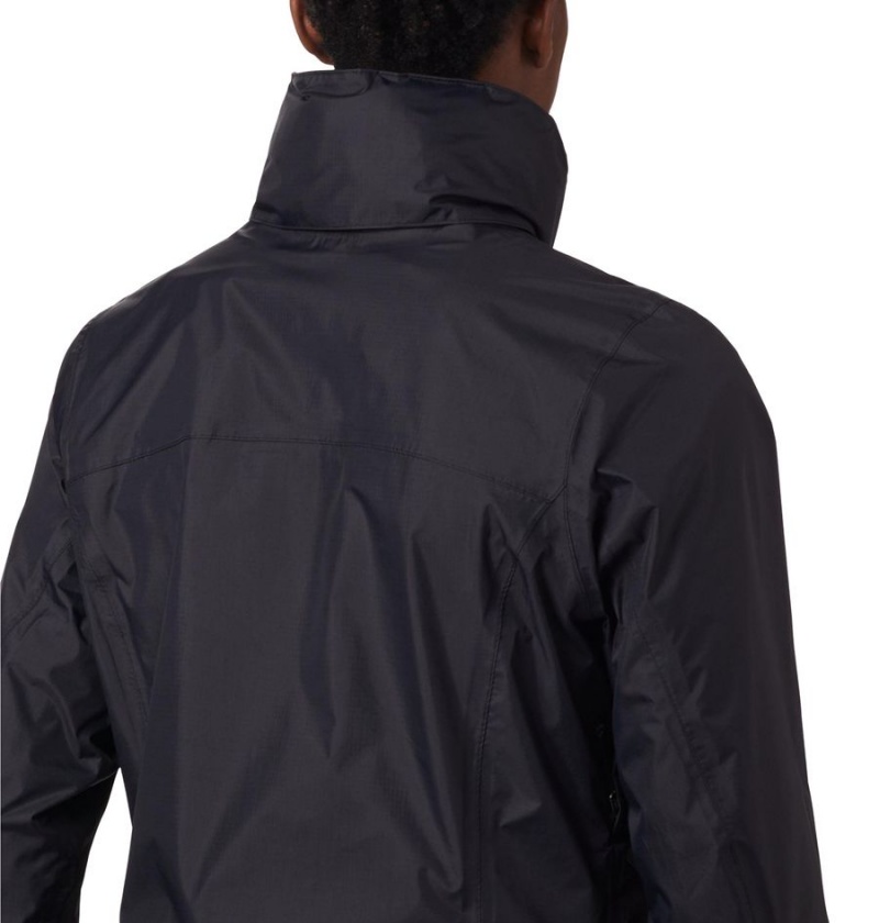 Columbia Pouration Women's Rain Jacket Black | OHQGIL-197