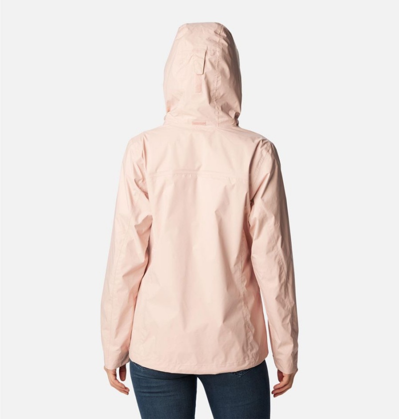 Columbia Pouration Women's Rain Jacket Pink | TLZOPJ-915