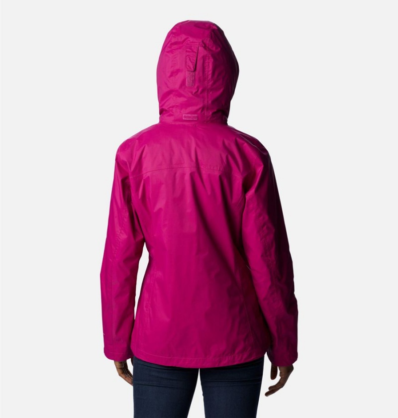 Columbia Pouration Women's Rain Jacket Purple | DEXBPR-896