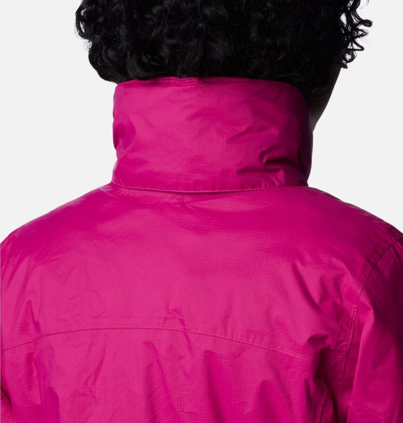 Columbia Pouration Women's Rain Jacket Purple | DEXBPR-896