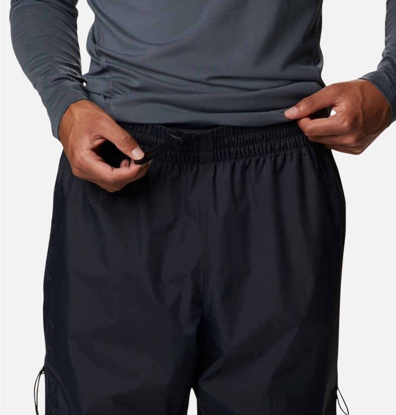 Columbia Pouring Adventure 2L Rain Men's Pants Black | MBZJYQ-124
