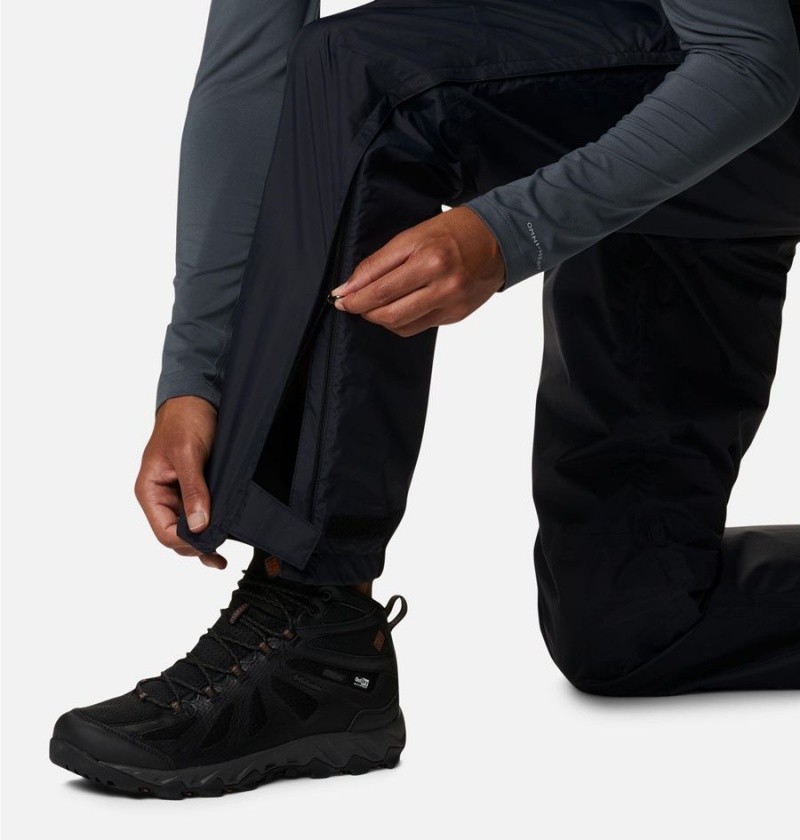 Columbia Pouring Adventure 2L Rain Men's Pants Black | MBZJYQ-124
