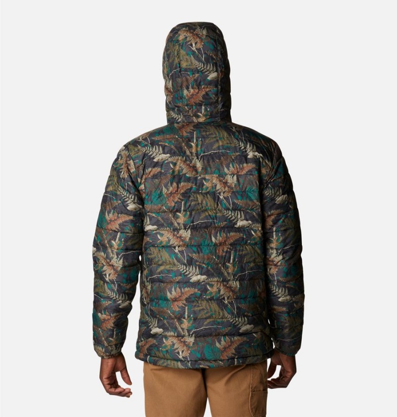 Columbia Powder Lite Hooded Insulated Men's Puffer Jacket Brown | CBFRHZ-723