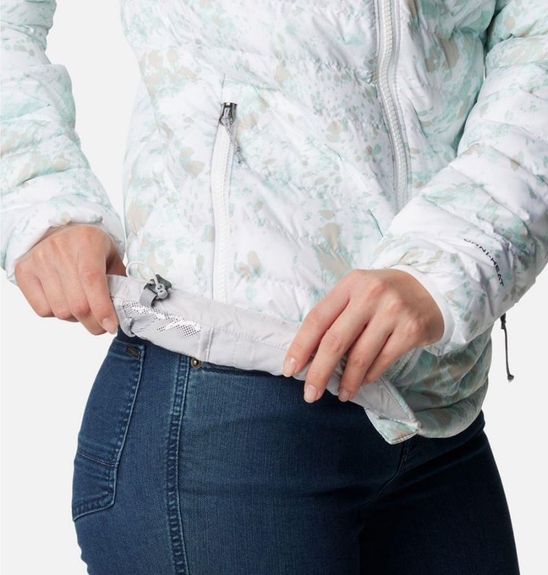 Columbia Powder Lite Hooded Women's Puffer Jacket White | DZESTF-861