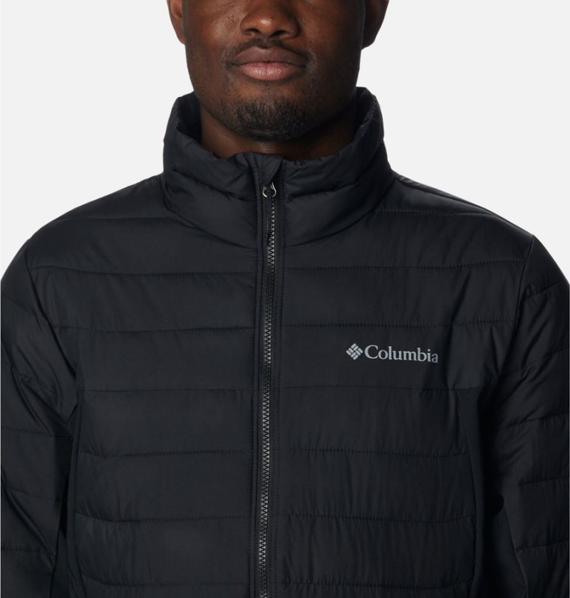 Columbia Powder Lite Hybrid Insulated Men's Puffer Jacket Black | JISTQG-397