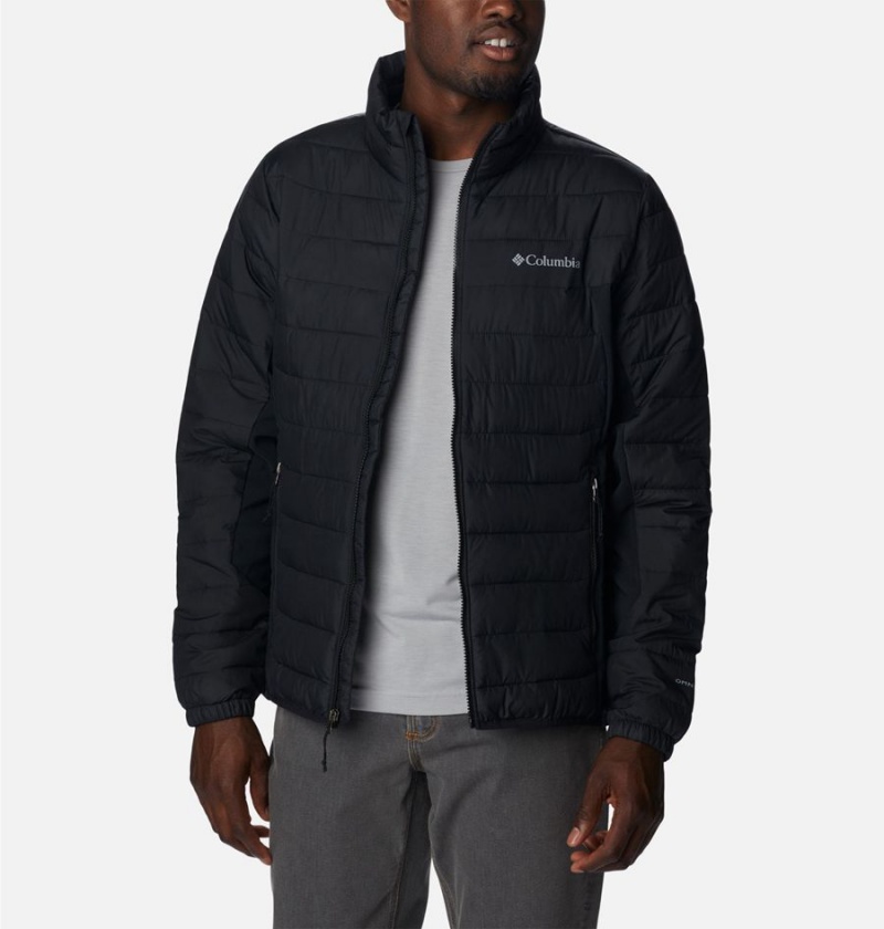 Columbia Powder Lite Hybrid Insulated Men's Puffer Jacket Black | JISTQG-397