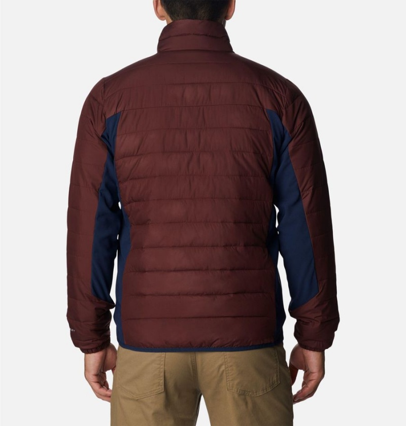 Columbia Powder Lite Hybrid Insulated Men's Puffer Jacket Brown | OSILPX-014