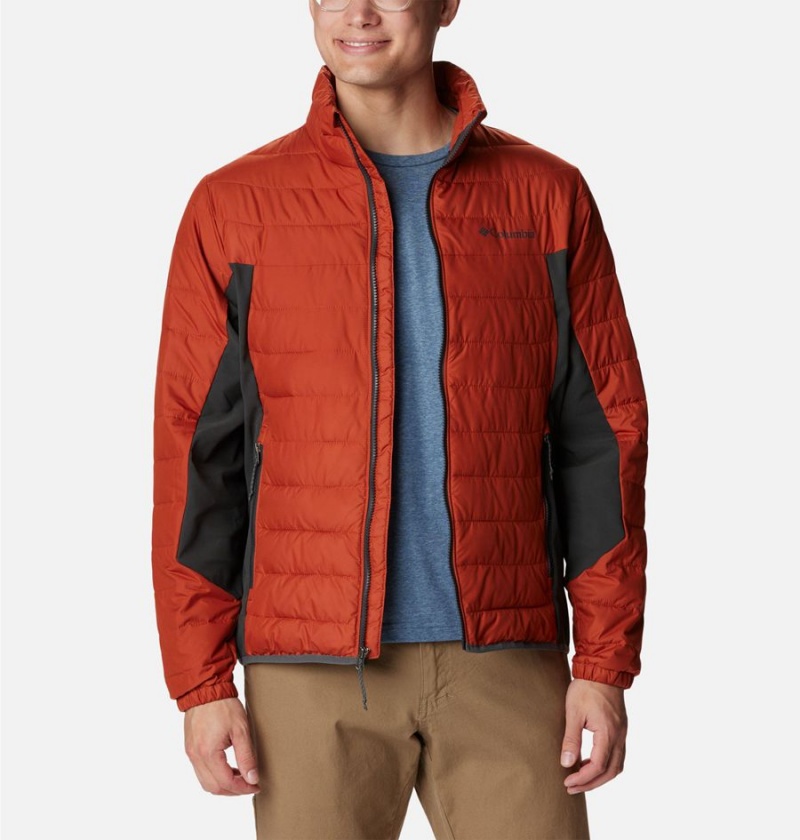 Columbia Powder Lite Hybrid Insulated Men's Puffer Jacket Red | CNVKQO-247