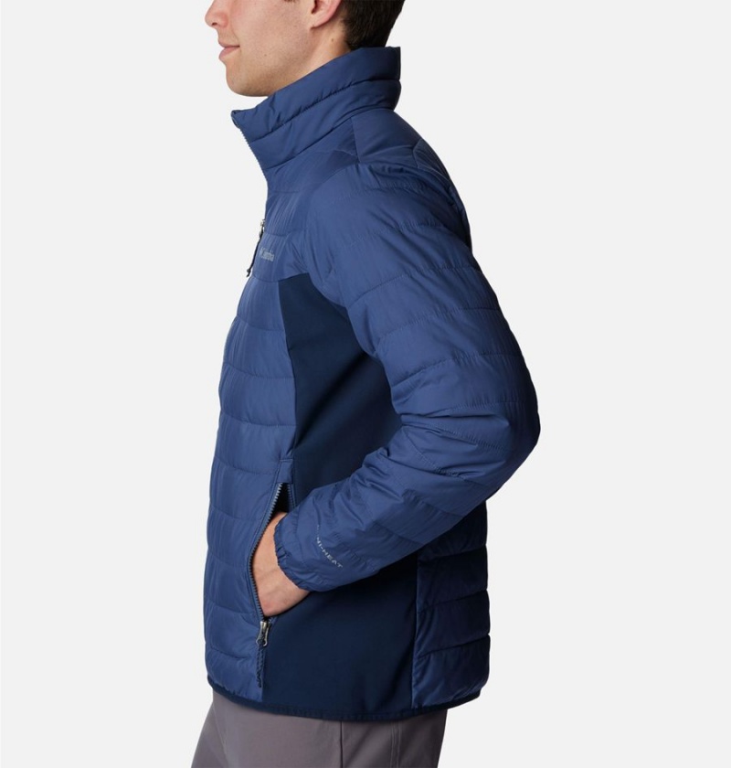 Columbia Powder Lite Hybrid Insulated Men's Puffer Jacket Blue | DJTKZY-570