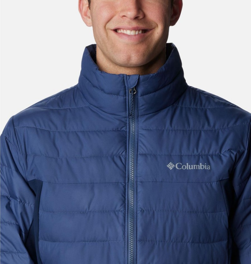 Columbia Powder Lite Hybrid Insulated Men's Puffer Jacket Blue | DJTKZY-570