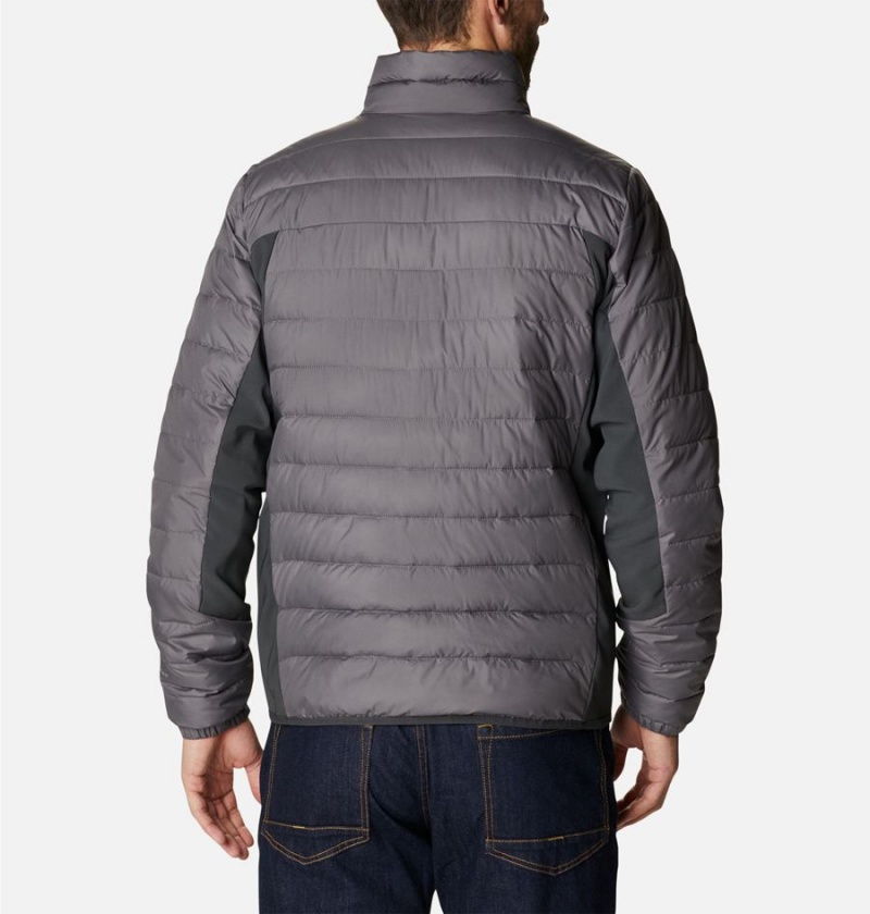 Columbia Powder Lite Hybrid Insulated Men's Puffer Jacket Grey | YUKGSF-624