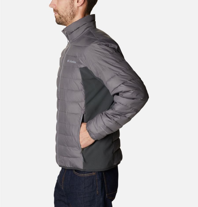 Columbia Powder Lite Hybrid Insulated Men's Puffer Jacket Grey | YUKGSF-624