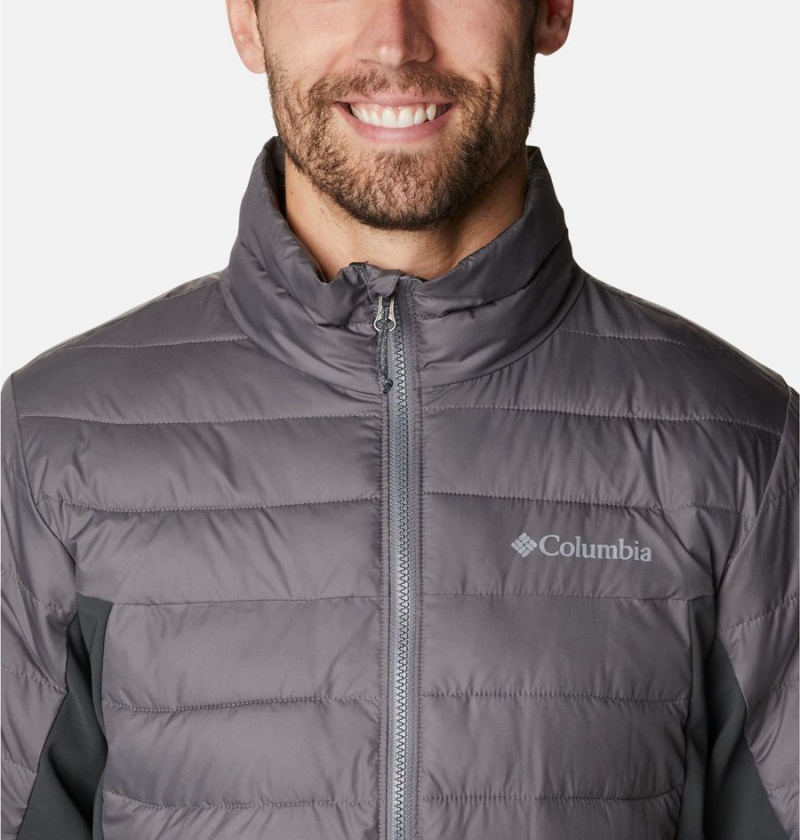 Columbia Powder Lite Hybrid Insulated Men's Puffer Jacket Grey | YUKGSF-624