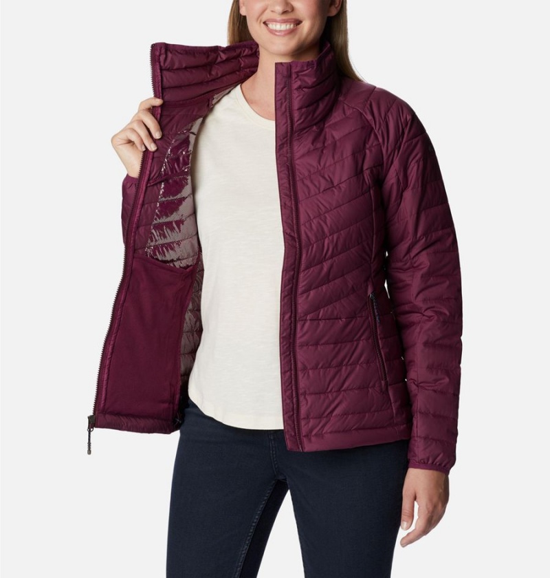 Columbia Powder Lite II Full Zip Women's Puffer Jacket Purple | AIMEBL-872