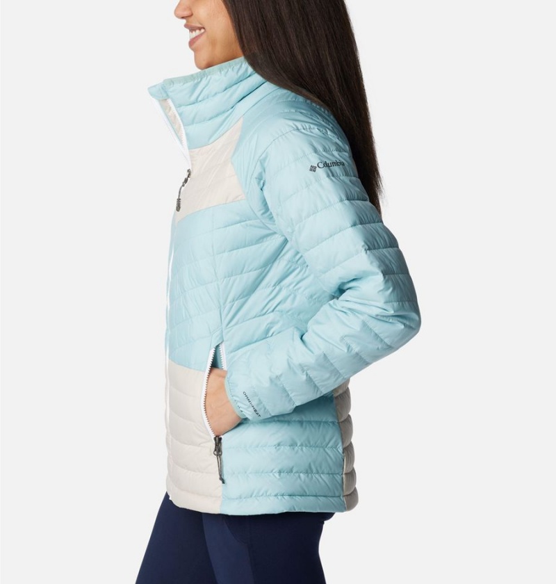 Columbia Powder Lite II Full Zip Women's Puffer Jacket Turquoise | AHBOWX-658
