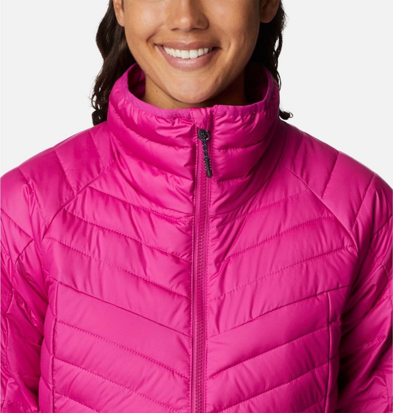 Columbia Powder Lite II Full Zip Women's Puffer Jacket Purple | QOIWMR-321