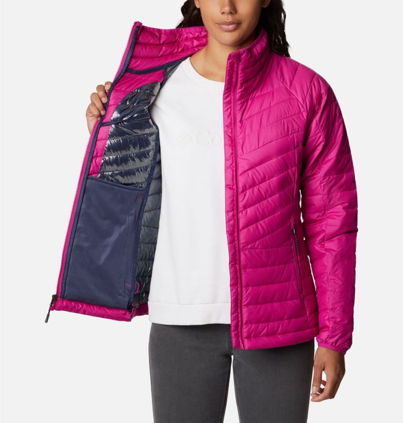 Columbia Powder Lite II Full Zip Women's Puffer Jacket Purple | QOIWMR-321