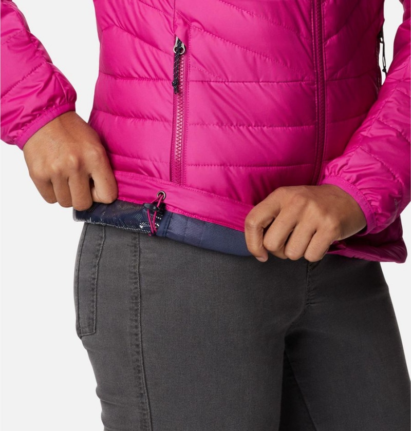 Columbia Powder Lite II Full Zip Women's Puffer Jacket Purple | QOIWMR-321