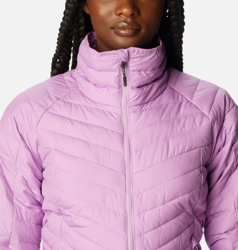 Columbia Powder Lite II Full Zip Women's Puffer Jacket Purple | OYTAKS-386