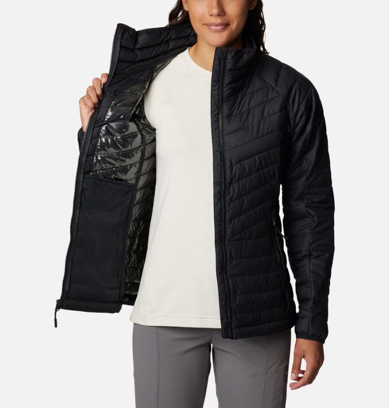 Columbia Powder Lite II Full Zip Women's Puffer Jacket Black | ZSCLEJ-850