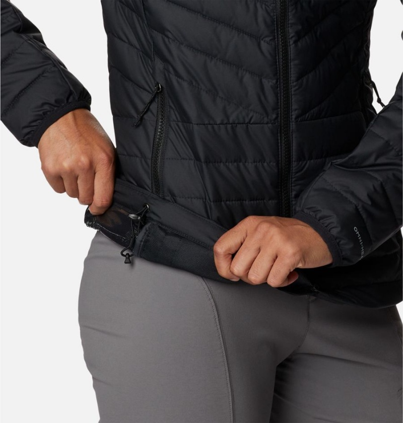 Columbia Powder Lite II Full Zip Women's Puffer Jacket Black | ZSCLEJ-850