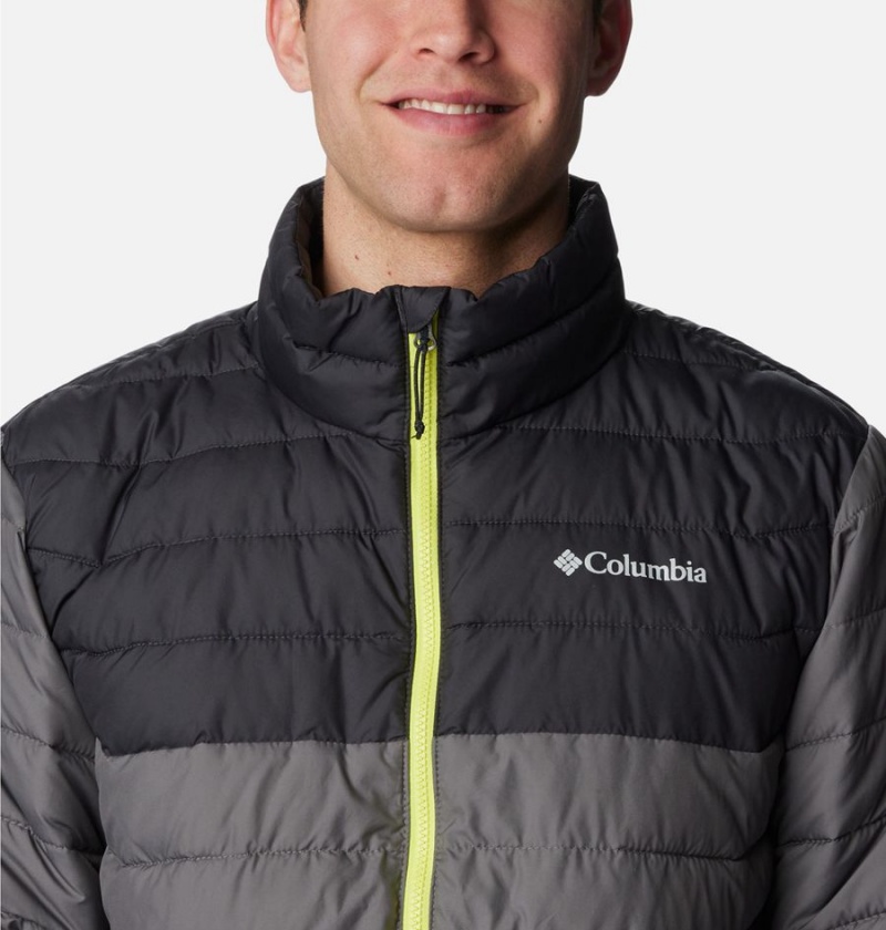 Columbia Powder Lite Insulated Men's Puffer Jacket Grey | DPIHQE-893