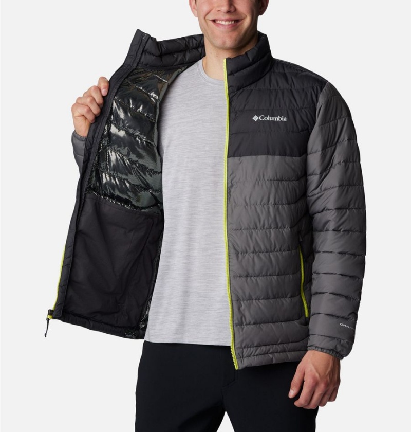 Columbia Powder Lite Insulated Men's Puffer Jacket Grey | DPIHQE-893