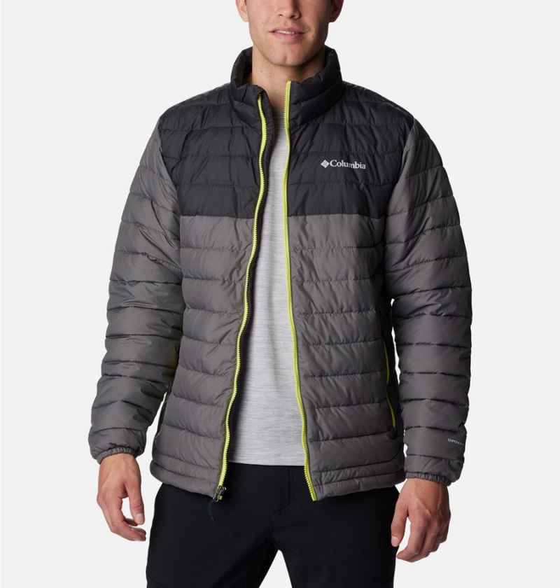 Columbia Powder Lite Insulated Men's Puffer Jacket Grey | DPIHQE-893