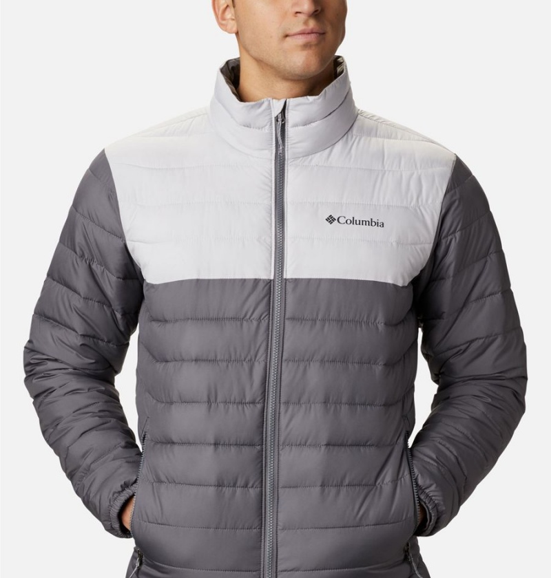 Columbia Powder Lite Insulated Men's Puffer Jacket Grey | EZGIRM-957