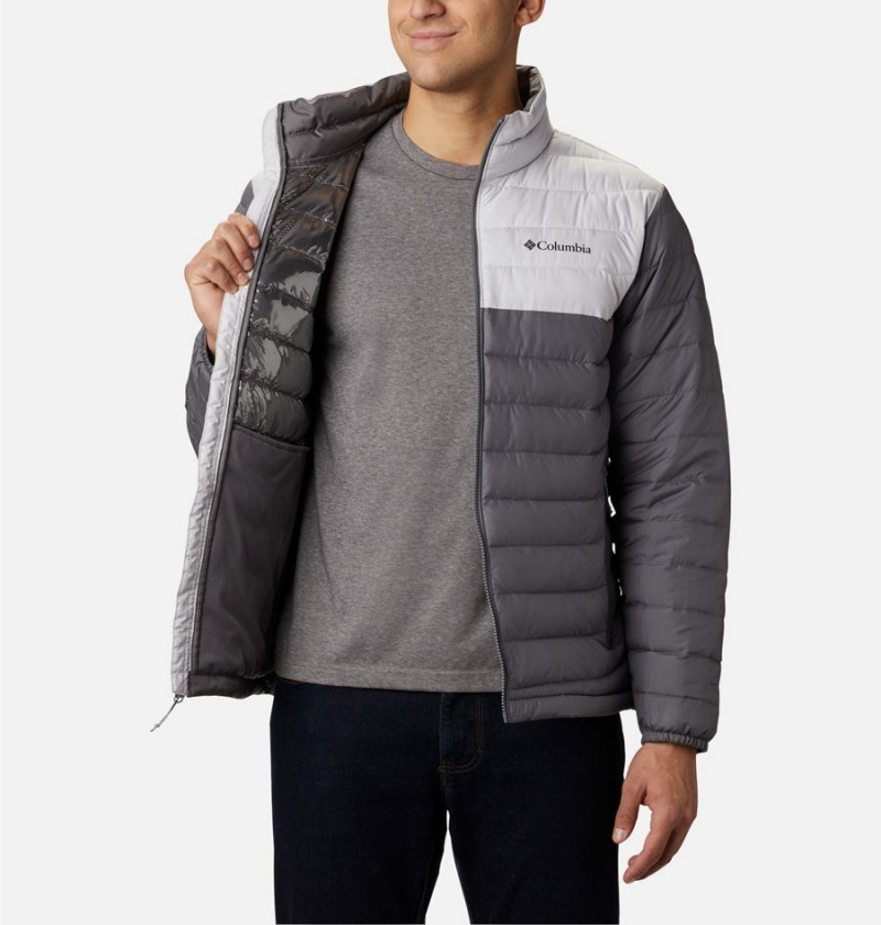 Columbia Powder Lite Insulated Men's Puffer Jacket Grey | EZGIRM-957