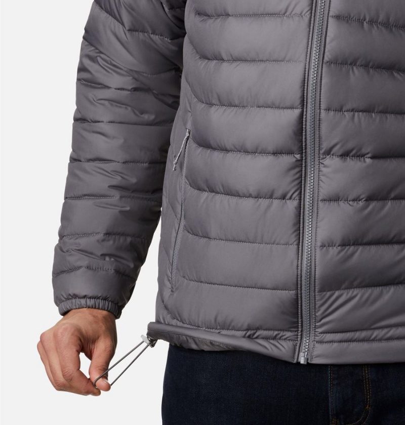 Columbia Powder Lite Insulated Men's Puffer Jacket Grey | EZGIRM-957