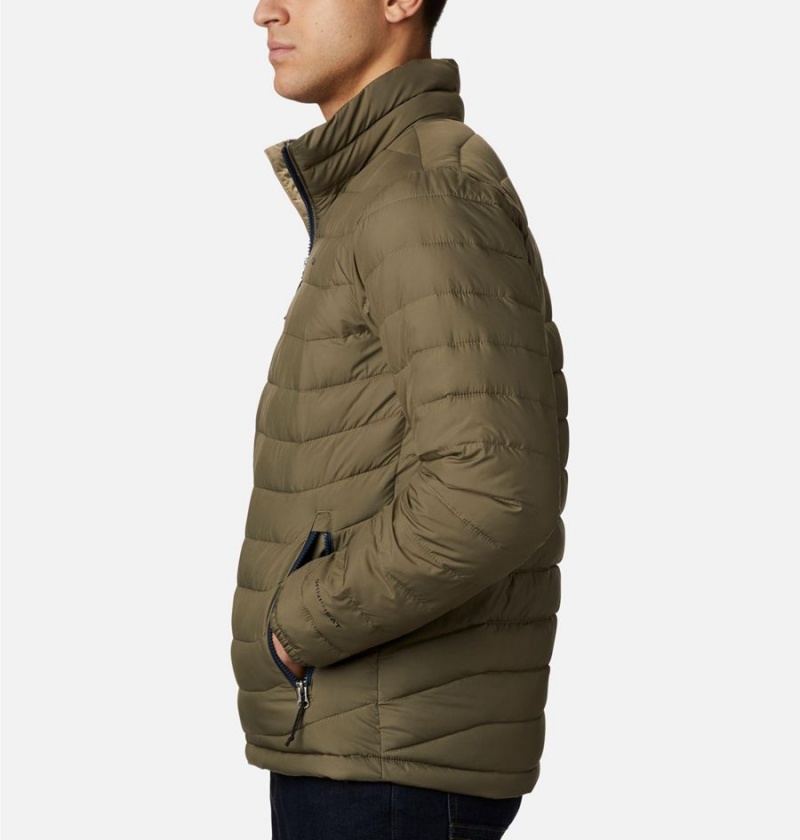 Columbia Powder Lite Insulated Men's Puffer Jacket Green | VSBTLW-612