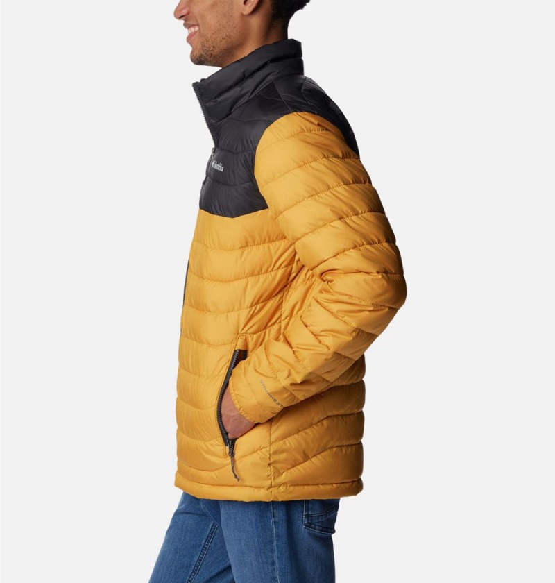 Columbia Powder Lite Insulated Men's Puffer Jacket Yellow | XVGUKZ-014