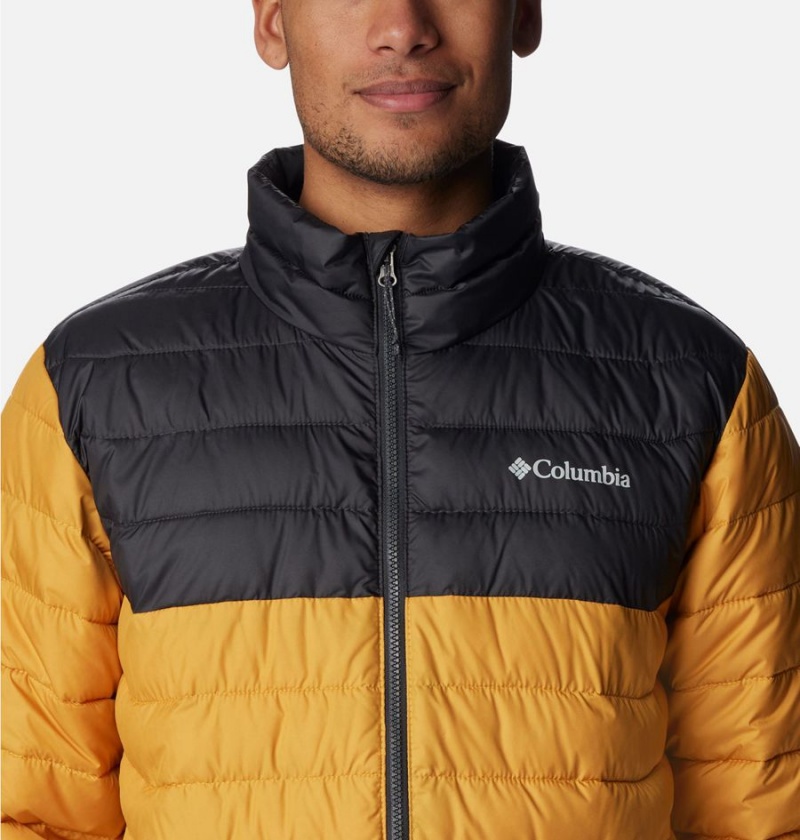 Columbia Powder Lite Insulated Men's Puffer Jacket Yellow | XVGUKZ-014