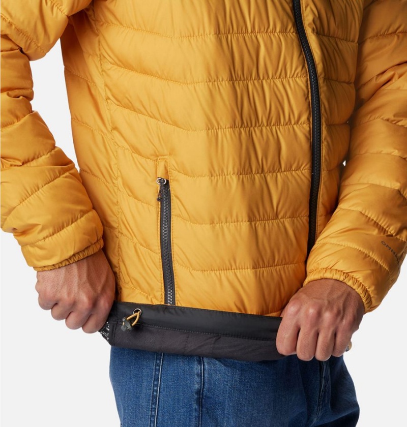 Columbia Powder Lite Insulated Men's Puffer Jacket Yellow | XVGUKZ-014