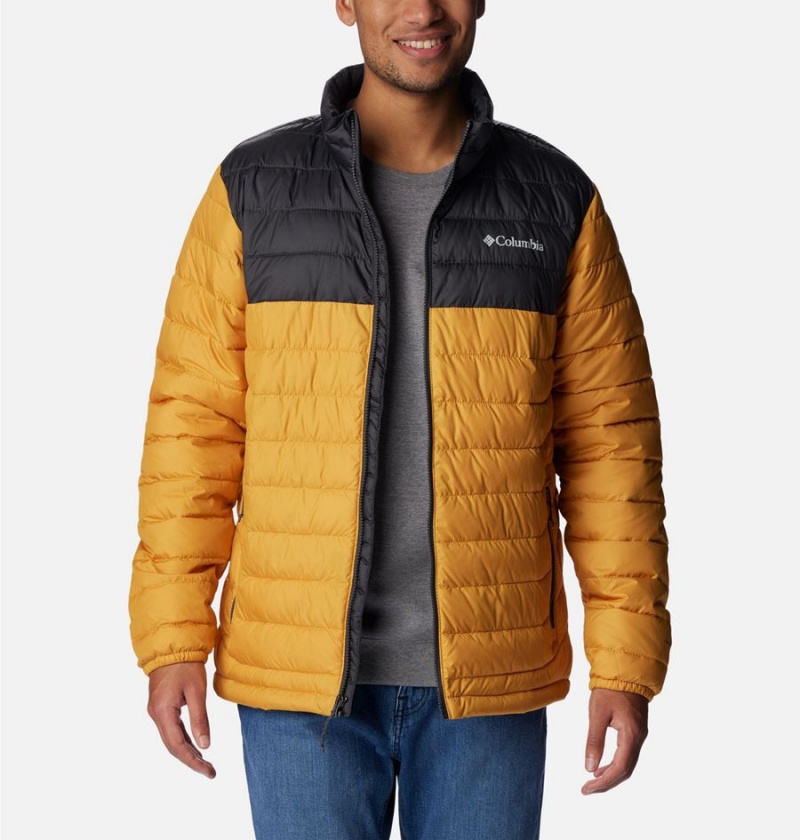 Columbia Powder Lite Insulated Men's Puffer Jacket Yellow | XVGUKZ-014