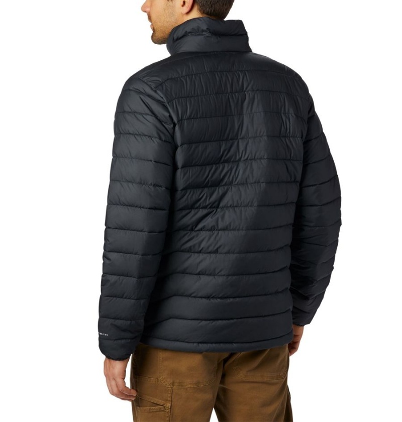 Columbia Powder Lite Insulated Men's Puffer Jacket Black | JZELSA-032