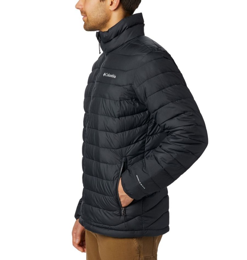 Columbia Powder Lite Insulated Men's Puffer Jacket Black | JZELSA-032