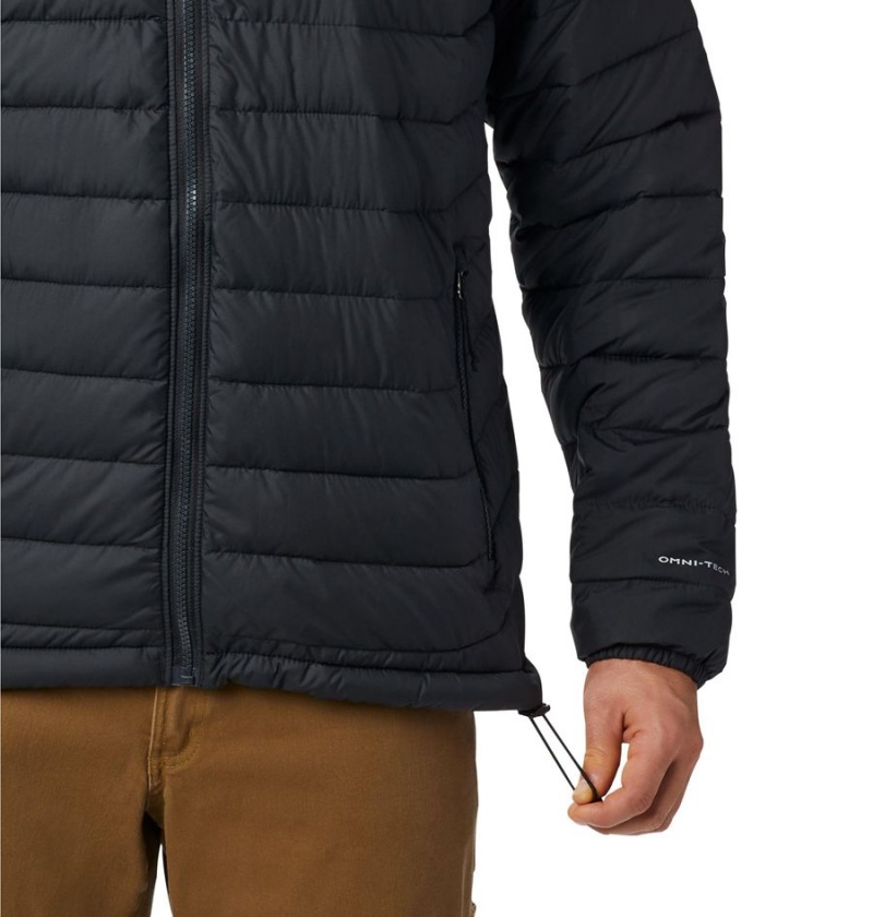 Columbia Powder Lite Insulated Men's Puffer Jacket Black | JZELSA-032