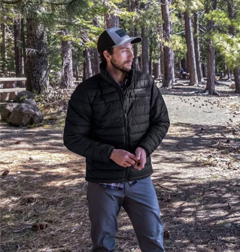 Columbia Powder Lite Insulated Men's Puffer Jacket Black | JZELSA-032