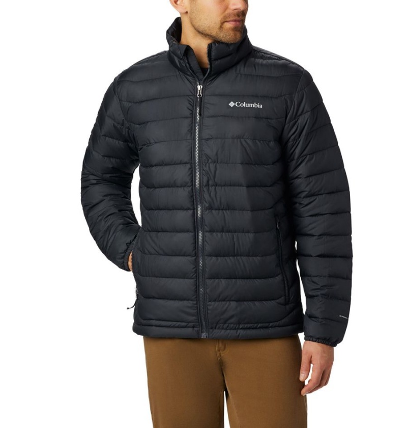 Columbia Powder Lite Insulated Men\'s Puffer Jacket Black | JZELSA-032