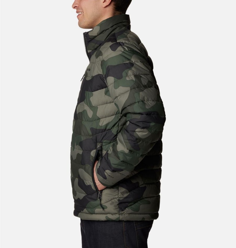 Columbia Powder Lite Insulated Men's Puffer Jacket Green | KCFOSR-253