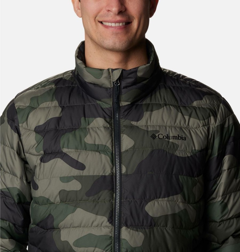 Columbia Powder Lite Insulated Men's Puffer Jacket Green | KCFOSR-253