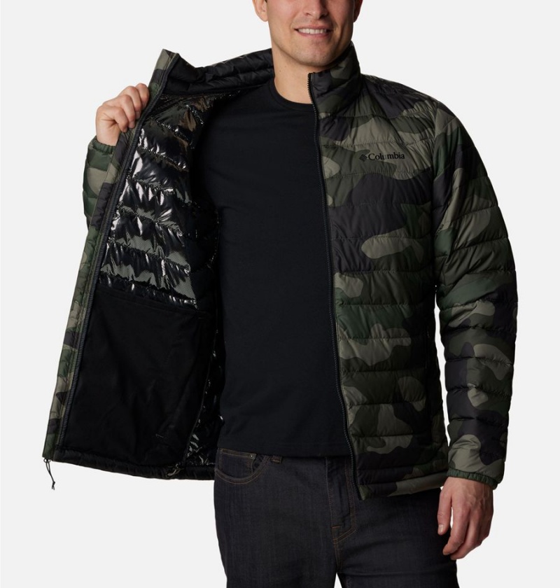 Columbia Powder Lite Insulated Men's Puffer Jacket Green | KCFOSR-253
