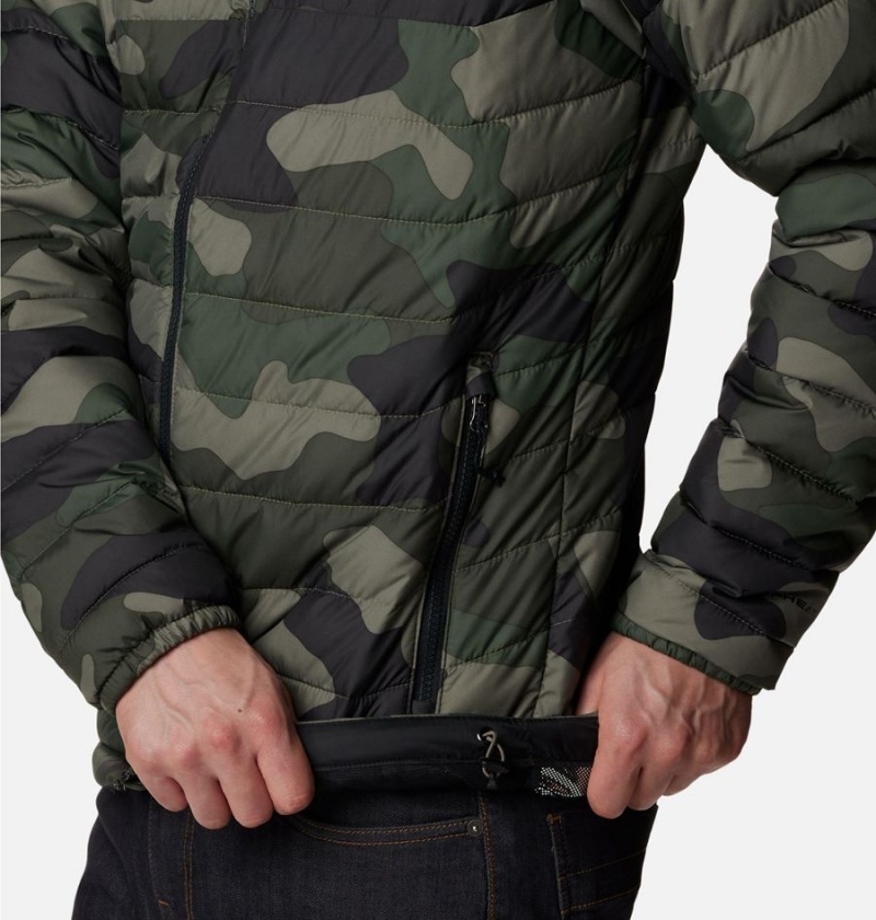 Columbia Powder Lite Insulated Men's Puffer Jacket Green | KCFOSR-253