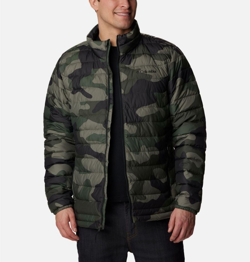 Columbia Powder Lite Insulated Men's Puffer Jacket Green | KCFOSR-253