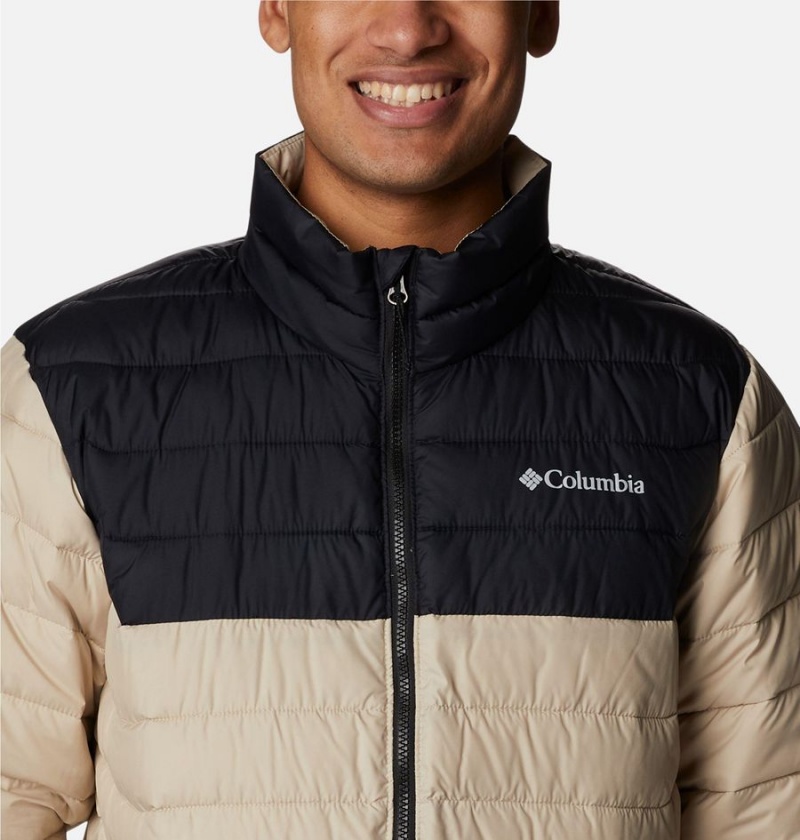 Columbia Powder Lite Insulated Men's Puffer Jacket Khaki | XACGTQ-916