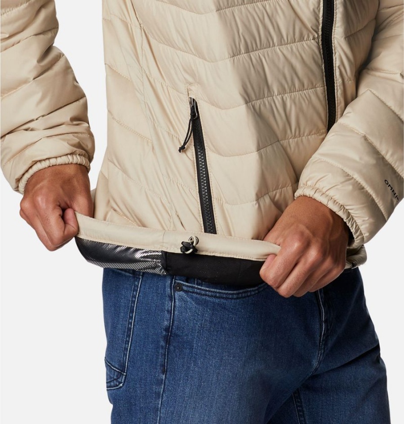 Columbia Powder Lite Insulated Men's Puffer Jacket Khaki | XACGTQ-916