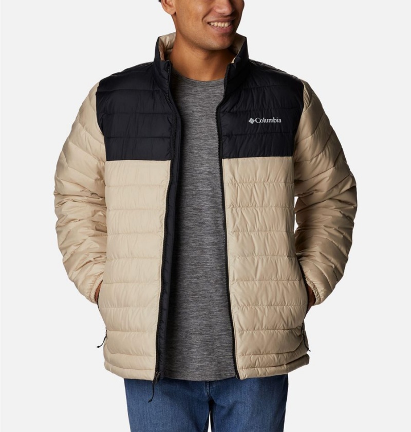 Columbia Powder Lite Insulated Men's Puffer Jacket Khaki | XACGTQ-916