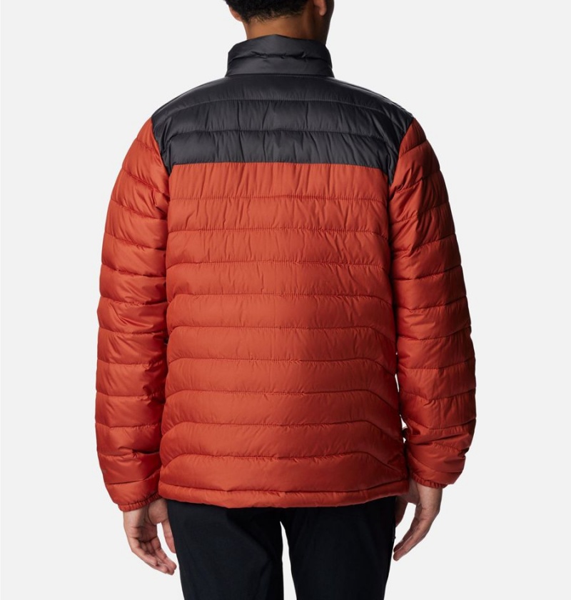 Columbia Powder Lite Insulated Men's Puffer Jacket Red | NFWAQB-895